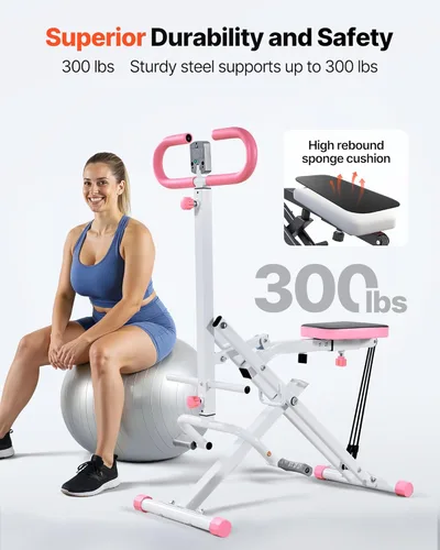 Miniatura 3 de VEVOR Squat Machine, Deep Squat Rowing Machine for Home, Easy Setup & Foldable Exercise Equipment, Glute Trainer Machine with 2/3 High-Strength
