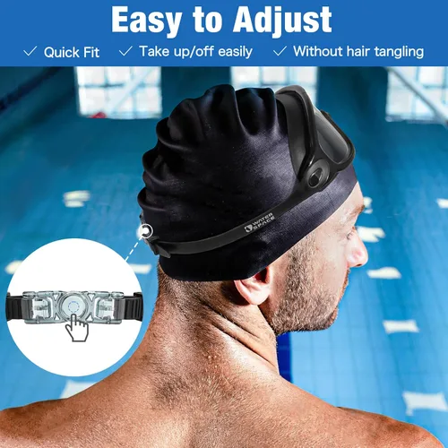 Miniatura 5 de Water Space 2 unidades de gafas de natación para adultos, antiniebla, gafas de natación para hombres, mujeres, jóvenes, protección UV, impermeables
