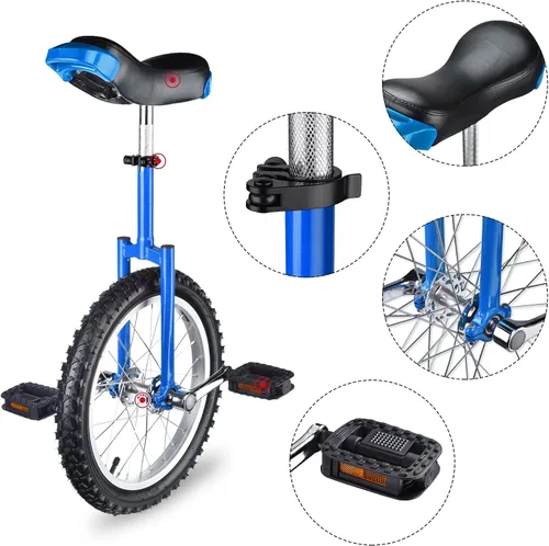 Miniatura 6 de ZeHuoGe 16" Unicycle Excelente Manganeso Marco de Acero de Manganeso Protección Mute Cojinete de EE.UU. Entrega
