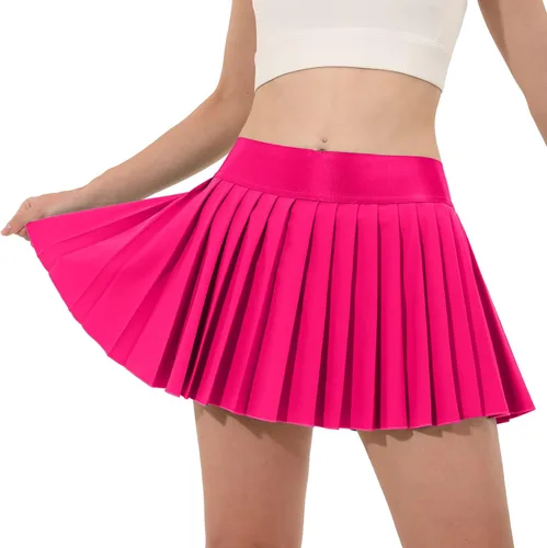 Miniatura 7 de Husnainna Falda de tenis plisada para mujer, pantalones cortos integrados de cintura alta, faldas atléticas con bolsillos, estilo casual