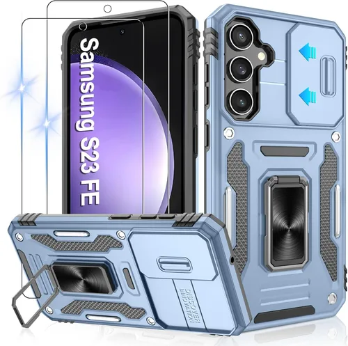 Miniatura 163 de Gritup para Samsung Galaxy S22 Funda con protectores de pantalla HD de 2 paquetes y cubierta deslizante para la cámara, protección contra caídas
