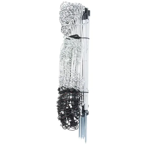 Premier 1 RaccoonNet® - Valla de red eléctrica | Pico único, blanco/negro, 18 pulgadas de alto x 100 pies de largo