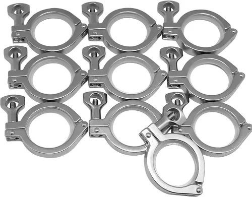 Miniatura 8 de Acero inoxidable 304 Single Pin Heavy Duty Tri Clamp con tuerca de ala para virola TC 1.5 "con 1 unid junta de silicona