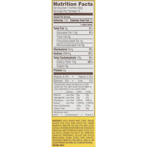 Mission Tortilla de harina de taco suave baja en carbohidratos, 24 onzas, 2/8 unidades, 2 paquetes dobles CRC Kosher Total de 48 oz 32 tortillas