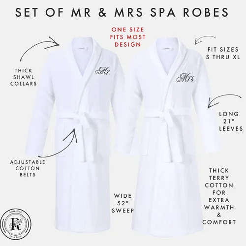 Miniatura 2 de Romance Ayudantes MrMrMrs_Terry_Shawl_Robes_Colors