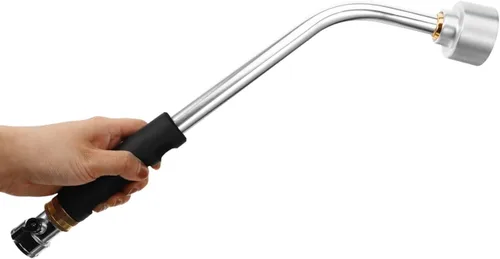 Miniatura 4 de DOITOOL Varita de riego resistente, varita de manguera de jardín de metal de 18 pulgadas de largo, boquilla rociadora con control de flujo