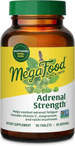 MegaFood - fuerza suprarrenal, apoya la resistencia a la fatiga y el estrés, la cuenta 90