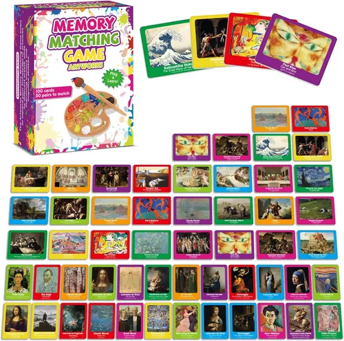 Miniatura 11 de gisgfim 50 pares de banderas de juego de memoria de Estados Unidos de concentración tarjeta de memoria educativas, juegos de geografía, juego