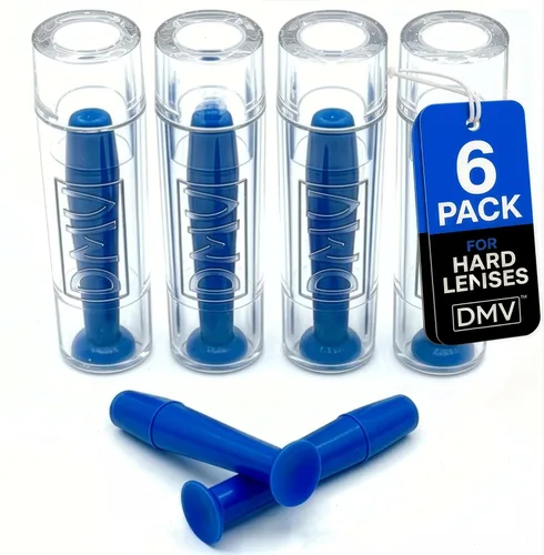 DMV Removedor para lentes de contacto duros (azul, paquete de 3)
