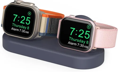 Miniatura 8 de Delidigi Soporte de doble cargador (cargador no incluido) compatible con Apple Watch Ultra 3/2/1, SE 3/2/1, Series 11 10 9 8 7 6 5 4 3 Soporte