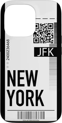 Miniatura 10 de Funda para iPhone 13 Pro Max New York Air Flight Ticket Phone Case