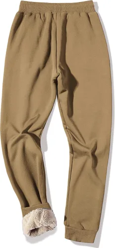 Miniatura 22 de MACHLAB Pantalones deportivos térmicos de forro polar para hombre, pantalones de chándal gruesos y cálidos para invierno