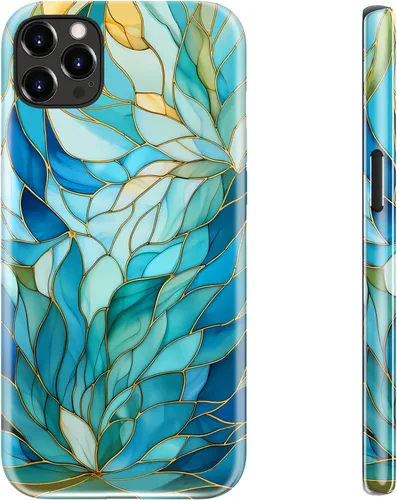 Miniatura 111 de LUHOURI Funda para iPhone 12 Mini, compatible con carga inalámbrica, doble capa, interior de silicona suave + carcasa exterior dura, bonito diseño