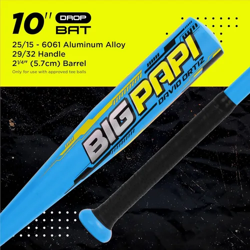 Miniatura 5 de Ortiz34 Youth T-Ball Set, 25” Signature Aluminum T-Ball Bat with -10 Drop, Foam Core T-Ball, 9” Lightweight Youth Glove, Vibrant Graffiti Print
