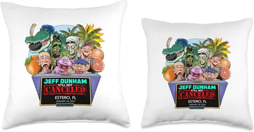 Miniatura 3 de JEFF DUNHAM Estero, FL (2023) - Almohada de 16 x 16 pulgadas, multicolor
