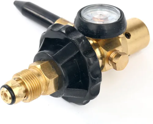 Miniatura 6 de Regulador del inflador del flujo de aire del relleno del globo del látex del helio 0-3000 PSI con el indicador para la válvula del tanque CGA580
