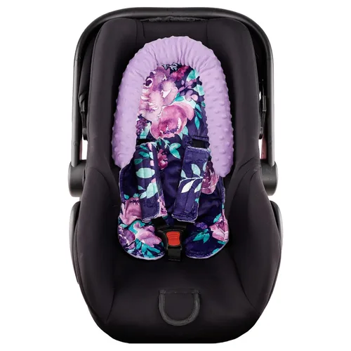 Miniatura 7 de Soporte de cabeza de asiento de automóvil para bebé, inserto de asiento de automóvil para bebé, forro polar súper suave, fundas de cinturón