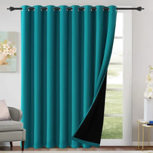 Miniatura 34 de H.VERSAILTEX Cortinas 100% de opacidad para dormitorio, con aislamiento térmico, cortinas opacas completas para sala de estar, cortinas de ventana