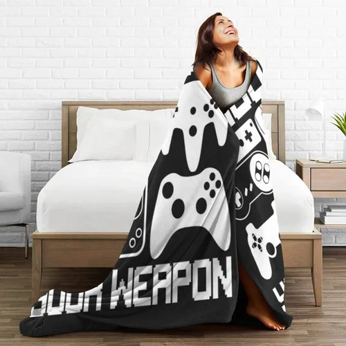 Miniatura 5 de Your Weapon - Mantas de franela ultra suaves para decoración de sala de estar, dormitorio, sofá, silla, oficina o automóvil, 50 x 40 pulgadas Your