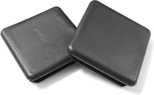 Miniatura 5 de Paquete de 10: (0.5 pulgadas (1/2 pulgadas), calibre 14-20, tapón cuadrado de plástico negro, tapa de extremo de tubo, insertos deslizantes