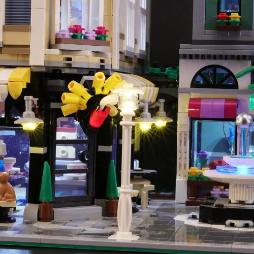 Miniatura 4 de BRIKSMAX Kit de iluminación LED para Assembly Square – Compatible con el modelo de bloques de construcción Lego 10255 – no incluye el set de Lego