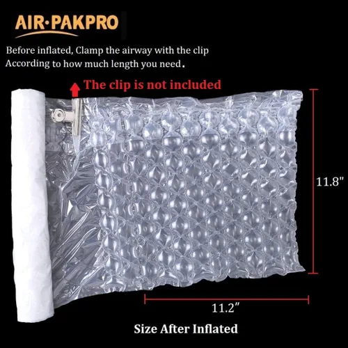 Miniatura 3 de Cojines de aire inflables resistentes de 33 pies/rollo, bolsas de cojines de aire, bolsas de embalaje de papel de embalaje para envío y embalaje