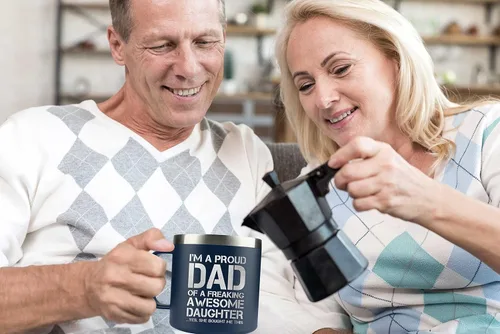 Miniatura 4 de Regalos para papá de hija, hijo, niños en el día del padre, Navidad, cumpleaños - Divertidos regalos para papás - Regalo para padre - Taza de papá