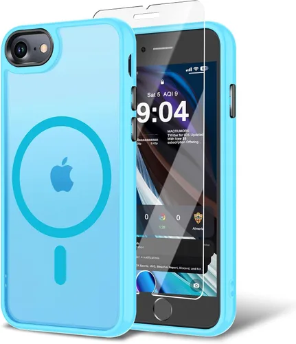 Miniatura 39 de Funda para iPhone 11 con protector de pantalla, compatible con MagSafe, ultra delgada, translúcida, mate, a prueba de golpes, color negro