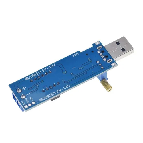 Miniatura 9 de 2 unids USB Buck Boost Convertidor ajustable Step Up Step Up Módulo de fuente de alimentación Regulador de voltaje DC-DC 5V a 3.3V 9V 12V 18V 24V