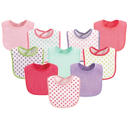 Miniatura 10 de Luvable Friends Baberos unisex de algodón para bebé, azul, talla única