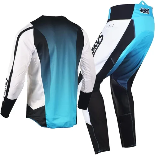 Miniatura 5 de Conjunto de Camiseta y Pantalones de Motocross para Hombre, Equipo MX para Bicicleta de Tierra Todoterreno, Ropa de Carreras para Adultos