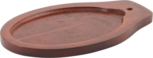 Miniatura 4 de Winco FS-2 - Juego de servidor Fajita de hierro fundido de 2 piezas, negro, marrón, mediano