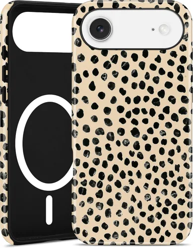Miniatura 95 de Jusy Compatible con MagSafe Brown Tortoise Shell Print Phone Case para iPhone 7/8/SE, funda protectora magnética de lujo de TPU suave