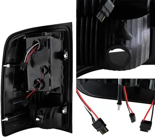 Miniatura 2 de AKKON - Para 07-13 Sierra 1500 07-14 Sierra 2500 3500 HD Camioneta Pickup Negras Luces Traseras G2 LED Faros de Freno en Pareja