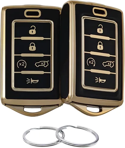 Miniatura 7 de REPROTECTING Funda de goma de silicona para llavero compatible con Jeep Grand Cherokee L Grand Wagoneer L Wagoneer Grand Cherokee L 2021-2025