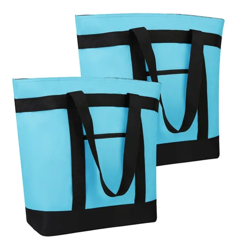 Miniatura 20 de Bolsa de mano reutilizable aislada para compras de comestibles para mujeres/hombres, pizza/bolsa de entrega de alimentos para mantener la comida