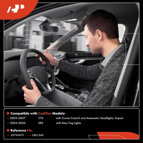 Miniatura 2 de A-Premium Interruptor de señal de giro, limpiaparabrisas, atenuador de faros (automático), palanca de interruptor multifunción de control de crucero