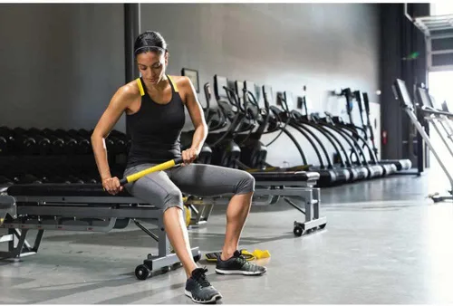 Miniatura 4 de SKLZ Barra de masaje Palo de masaje de rodillo muscular de mano para terapia física
