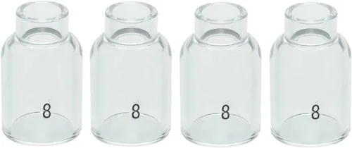 Miniatura 12 de RIVERWELD TIG - Vasos de vidrio con boquilla de cuarzo transparente 53N60 6# 3/8 pulgadas 0.374 in, 53N61 7# 7/16 pulgadas 0.433 in, 53N61S 8# 1/2