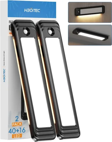 Miniatura 9 de HIBOITEC Luces para Debajo del Gabinete - Sensor de Movimiento, 3 Temperaturas de Color, Luces Nocturnas Inalámbricas Recargables, Regulables