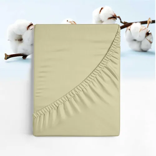Miniatura 7 de RUVANTI Sábana bajera ajustable 100% algodón tamaño matrimonial – Sábana bajera de percal refrescante crujiente – transpirable y duradera – Bolsillo