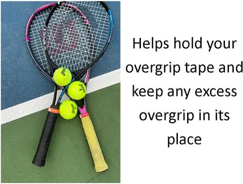 Miniatura 4 de Bandas de agarre de silicona personalizadas: pickleball, tenis, pádel, tenis de playa, paletas, raquetas, bates de béisbol, palos de hockey Rojo