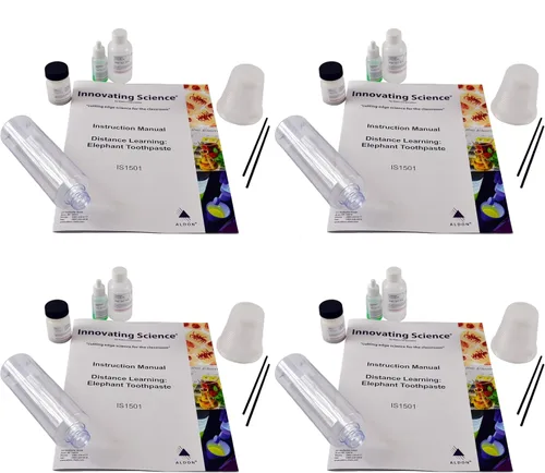 Miniatura 2 de Innovating Science Elephant Toothpaste: Explore catalizadores, reacciones químicas y cambios de fase - Kit de aprendizaje a distancia