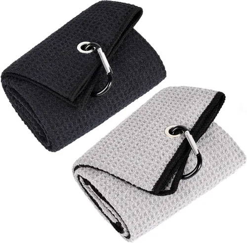 Miniatura 31 de Mile High Life Premium Waffle-Weave Golf Towel 16" X 24" Extra Absorbent & Quick-Dry Ultra-Soft Microfiber Carabiner Clip Multi