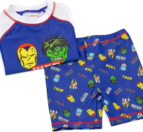 Miniatura 4 de Marvel Traje de baño para niños y niños, conjunto de traje de baño de dos piezas