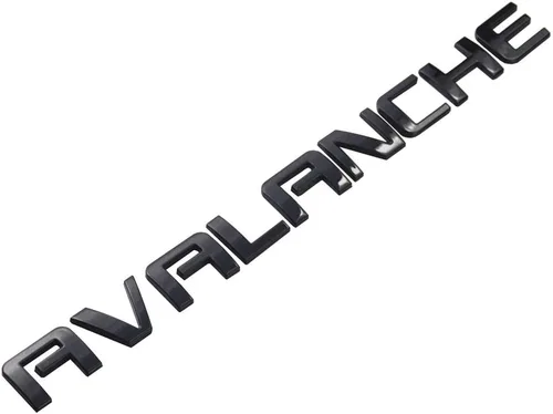 Miniatura 2 de Aimoll - 1 placa de identificación de avalancha de repuesto para GM Chevrolet (negro)