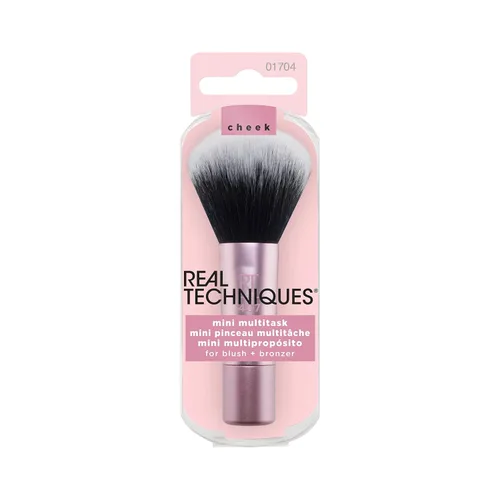 Miniatura 2 de Real Techniques Mini brocha de maquillaje multitarea, para rubor, bronceador y polvo, cepillo facial con cerdas sintéticas cortadas a medida