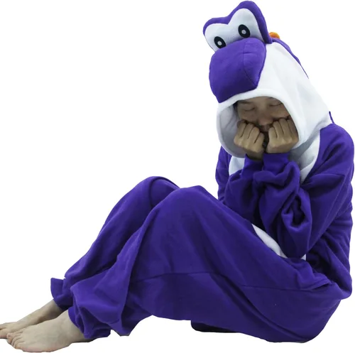 Miniatura 7 de Pijama unisex de Yoshi Kigurumi de Yoshi Kigurumi para adultos, para Halloween, Navidad, anime, verde, disfraz de Yoshi, disfraz para pareja