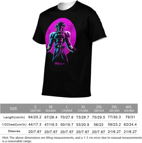Miniatura 2 de Saiyajin Broly - Camisetas casuales para hombre, manga corta, unisex, cuello redondo, camisetas para jóvenes y adultos