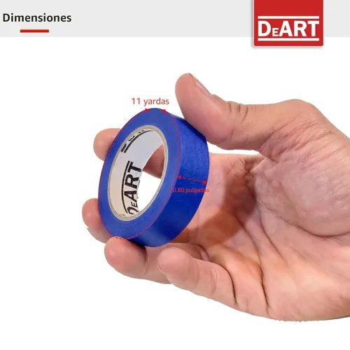 Miniatura 5 de DEART Cinta adhesiva de colores para pintores, 12 o 8 unidades, 1 pulgada o 0.6 pulgadas, suministros de arte para niños, codificación, pizarra